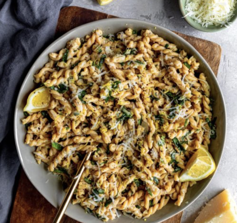 Summery Lemon Basil Pasta Salad